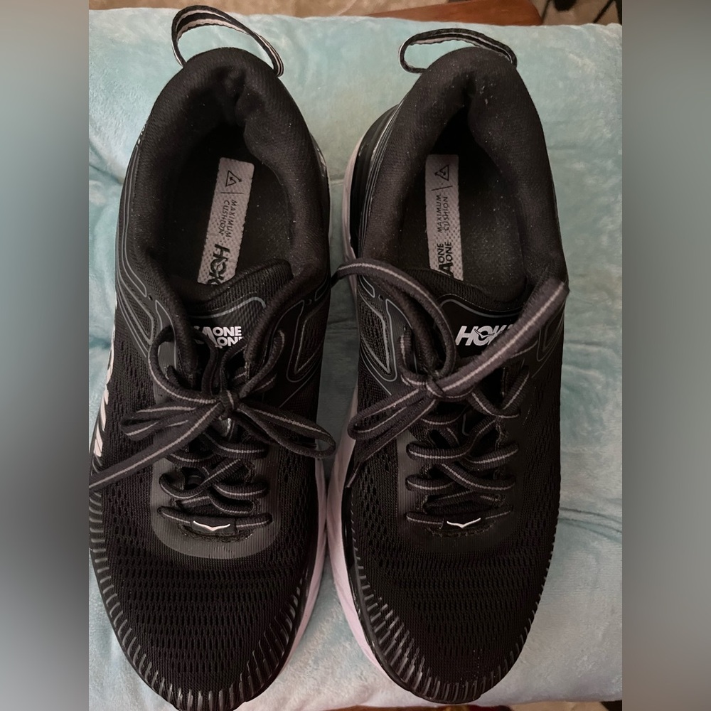 Hoka Walkers 8.5 W Bondi 7 Black/white soles